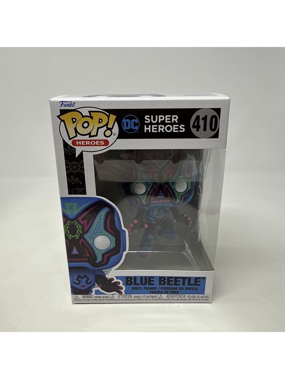 Funko Pop Heroes Dia De Los DC Super Heroes Blue Beetle #410